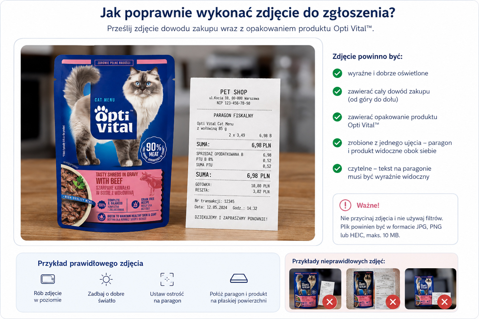 Instrukcja przesyłania zdjęcia dowodu zakupu