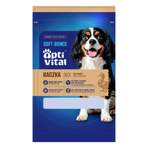 Opti Vital Miękkie kosteczki z kaczką 90g